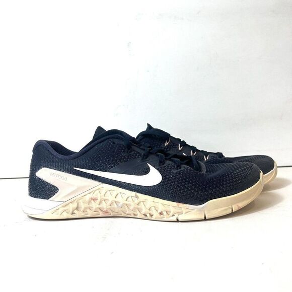 Nike Womens Metcon 4 Training 924593-402 Blue White Running Shoe Sneaker Size 11 - Picture 1 of 12